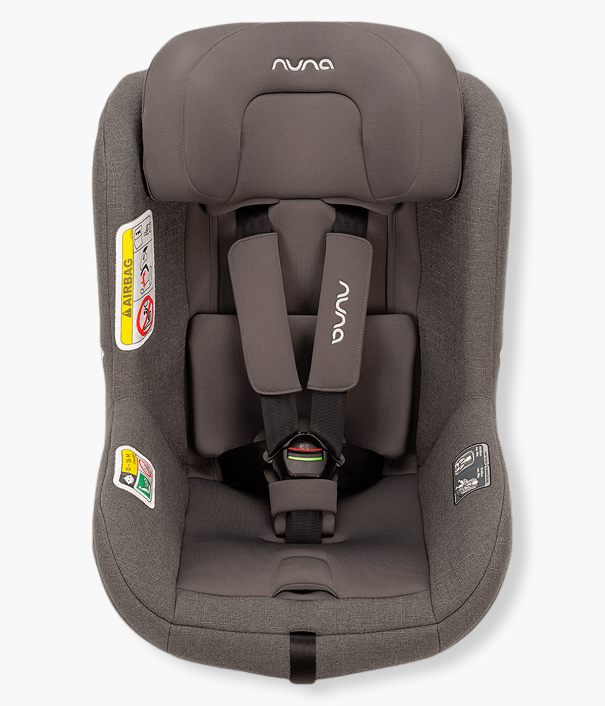 Vista frontal da Cadeira Auto Rotativa i-Size Nuna Todl Next Thunder